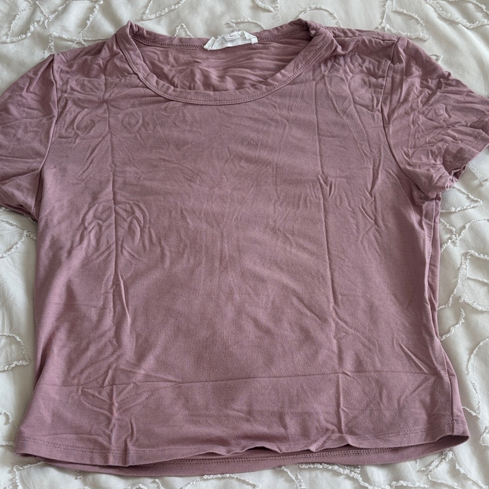 Pink Rose Mauve Short Sleeve Tee
